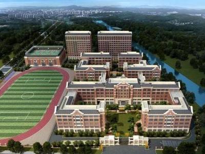 计划明年8月竣工！西海岸新区城南高中教学楼封顶
