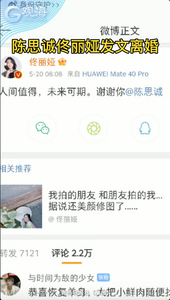 陈思诚佟丽娅发文离婚
