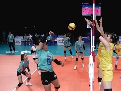 赢了！世界女排联赛中国队3:0战胜泰国队