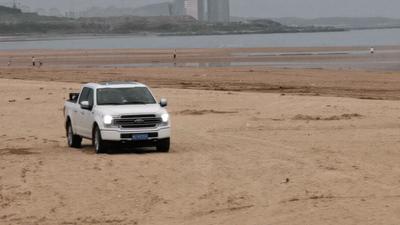 记者在现场|汽车开进沙滩里，公园变身烧烤地