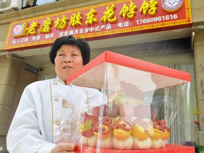 母亲节将至，城阳区流亭孝心花饽饽热销 