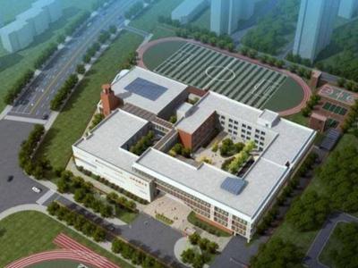 李沧区枣山路中学建设进展顺利：部分教学楼已完成主体结构施工！