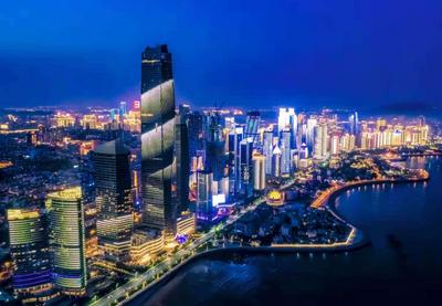 369米海天中心加入，浮山湾灯光秀更壮观