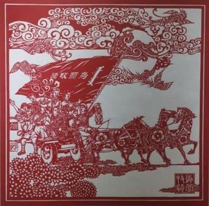 精美！胶州九中王勇老师创作剪纸向建党100周年献礼