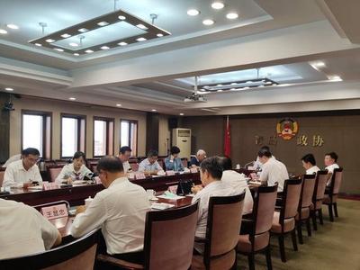 市政协党组暨主席会议召开：弘扬伟大建党精神  凝聚奋进磅礴力量
