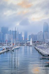 超美！大海、晚霞与平流雾的奇妙混搭