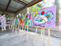 平面、综绘、新材料……百幅儿童画描绘夏日青岛