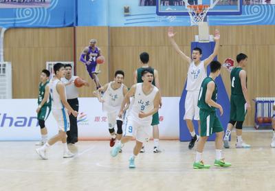 两分之差险胜！全国学生运动会山东男篮挺进四强