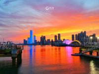 大片来袭！浮山湾畔的灿烂云霞，爱了！