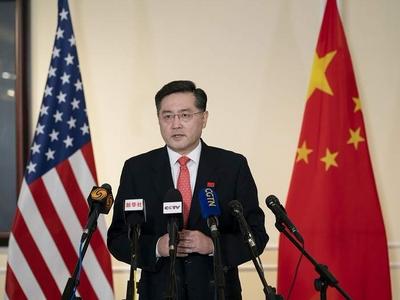 新任驻美大使秦刚，向中美媒体发表讲话