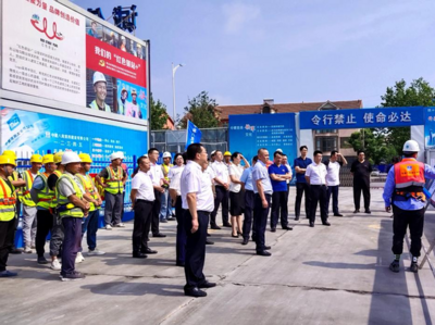礼赞百年华诞，共建美好家园！党史学习教育进工地