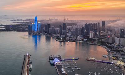 大片来袭！浮山湾畔的灿烂云霞，爱了！