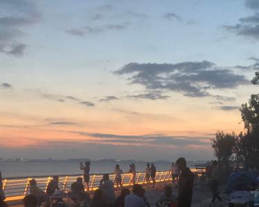 记者回访| 景观灯亮了 白泥地公园夜景美不胜收