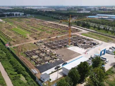即墨重工机械产业园项目开工建设，正在研发的80米泵车将再次刷新世界纪录