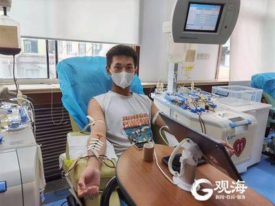 入伍之前再献热血， “熊猫侠”薛福龙已累计献血15次