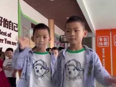 湖北一小学迎来15对双胞胎！老师：“太难分清了”