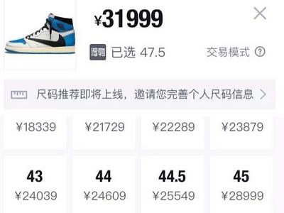 球鞋价格被炒至69999元？得物：已下架
