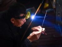 秋风里的惬意 李村河成了夜钓好去处