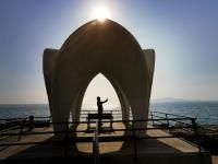 灯塔+木槿、紫薇……小青岛美呆了！