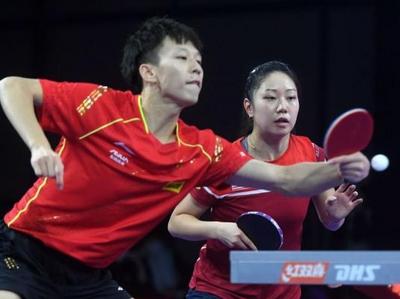 世乒赛两对中美混双组合均战胜对手，闯入16强