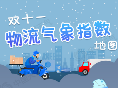 双十一物流气象指数来了，看看你的快递能按时到达吗？