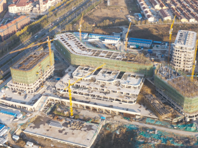 蓝谷区域首家三甲医院！山东大学齐鲁医院蓝谷医院主体封顶