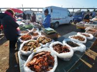 糖球、脂渣……城阳河套大集，真香