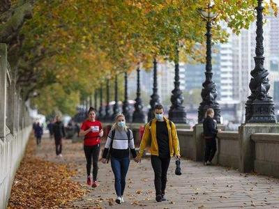 英国上周170万人感染新冠，刷新去年秋季以来纪录