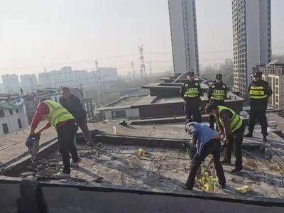 城阳：8处新交付小区新生违建被拆