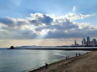 栈桥上空“天光乍现”，快来看！