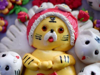 萌宠级别不忍下口！“虎妞”花馍迎新春