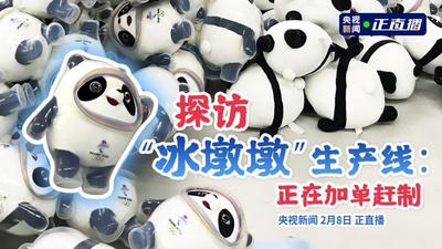 回放|探访“冰墩墩”生产线：厂家正在加单赶制
