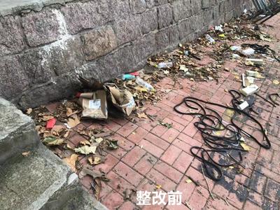 记者回访|街边卫生死角被“歼灭” 构筑整洁文明“风景线”。