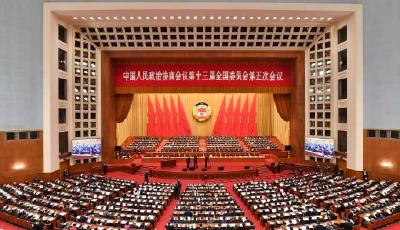 全国政协十三届五次会议举行第二次全体会议