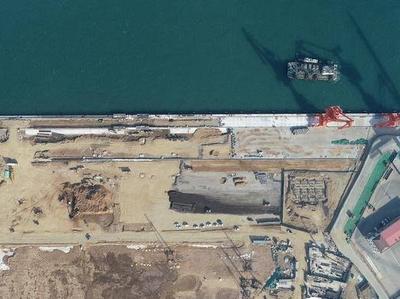 最新进展！董家口港区大唐码头二期工程提前完成一施工节点