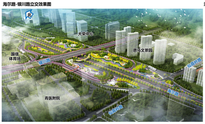 观海帮问：海尔路银川路路口启动建设立交桥项目