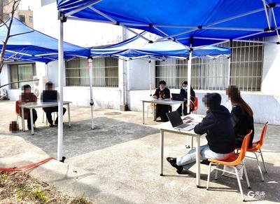 “帐篷法庭”别开生面 !市北法院防“疫”户外审理一起标的额过亿离婚案