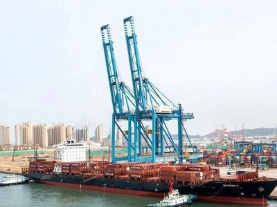 山东港口青岛港开通地中海新航线，为腹地内产品出口提供点对点快航服务