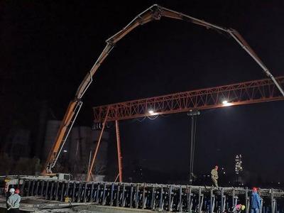 唐河路-安顺路打通工程新进展：李村河大桥主线桥梁开始上部结构施工