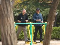 北山公园：春日健身好去处——口袋公园兜住“微幸福”③