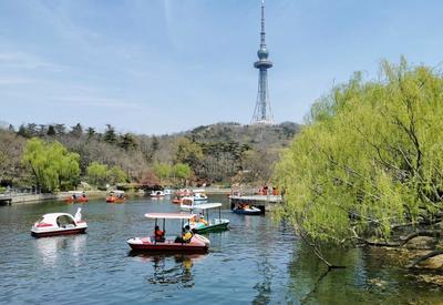 荡舟赏春！中山公园有个“宝藏景区”