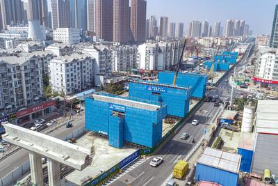 奋进新征程，青岛更精彩②|最新航拍：辽阳路交通结建工程，场面火热