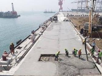 董家口港大唐码头二期工程主体完工，进入交工验收阶段
