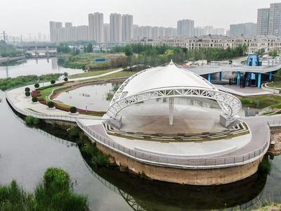 首度亮相！云溪河畔的“胶州之眼”完工啦