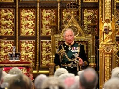 英国查尔斯王子代表女王在议会开幕式发表演说