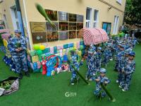 萌娃变身“小小兵” 幼儿园吹响“集结号” 