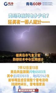 青岛昨夜闪电多少次？还真有一群人统计……