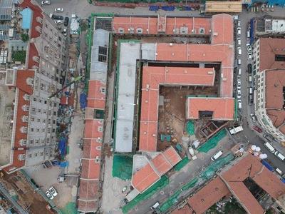 最新！青岛最大的里院综合体潍县路19号项目完成主体加固