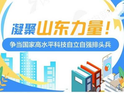 凝聚山东力量！争当国家高水平科技自立自强排头兵