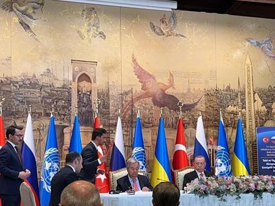 ​俄乌分别与土耳其和联合国签署黑海粮食运输相关协议